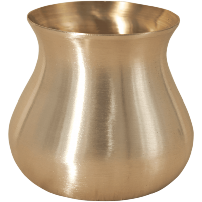 Bronze Loti Glass Small 3inch ( Kansa / Vengalam / Kanchu - Traditionally Handcrafted )