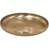 Bronze Curve Thali Plate - 12 inch - Thick ( Kansa / Vengalam / Kanchu - Traditionally Handcrafted )